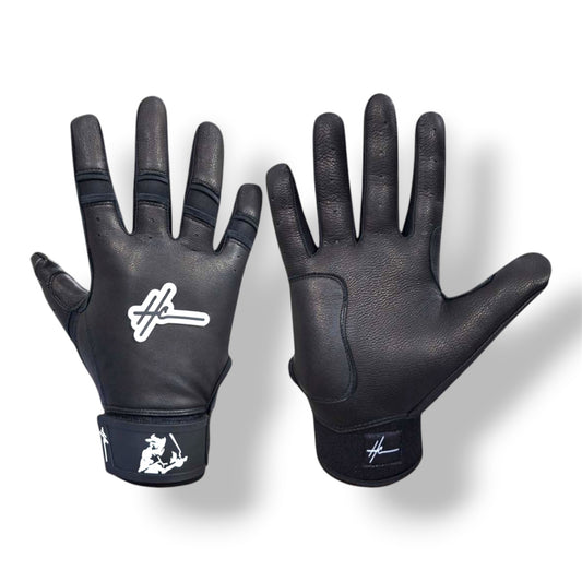 Ghost Series Batting Gloves | All Black Performance Gloves HC Glove Co