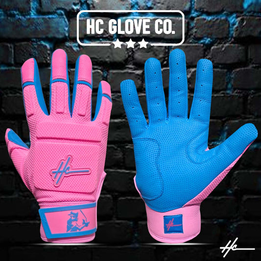 NEW HC Mother's Day Glove Batting Glove - PINK/BLUE