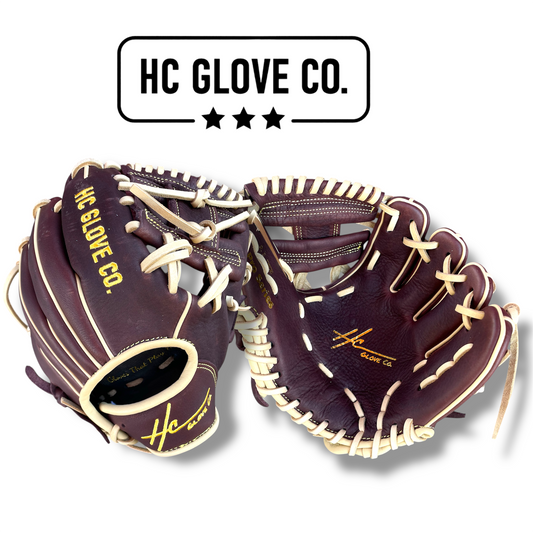 9.5 inch infield training glove premium steerhide hc glove co