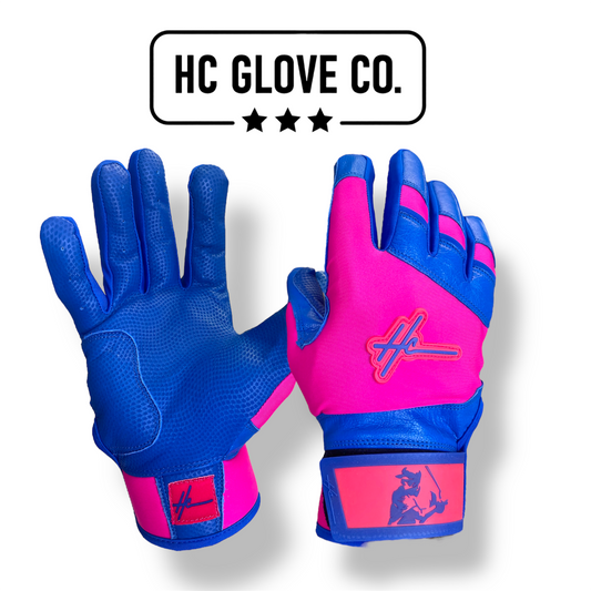 SALE - Dark Blue / Pink Batting GLOVE