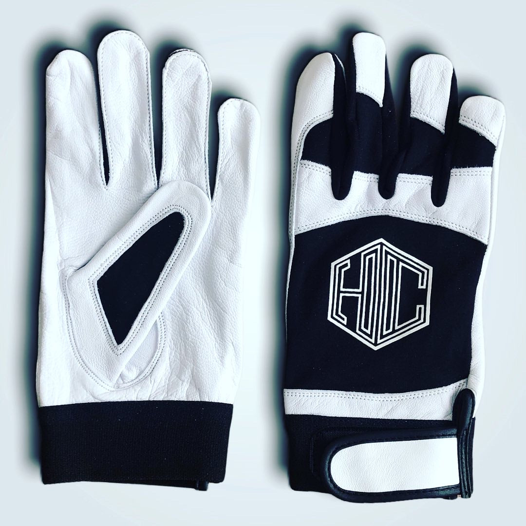 black white batting gloves last size hc glove co leather grip performance gloves sale