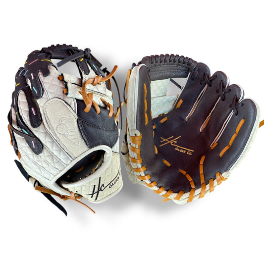 custom 10.5 inch infield glove chococrunch design hc glove co
