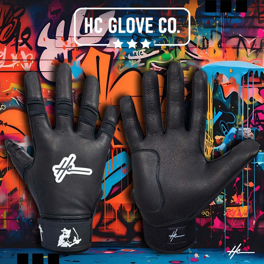 black ghost series batting gloves hc glove co premium grip performance gloves