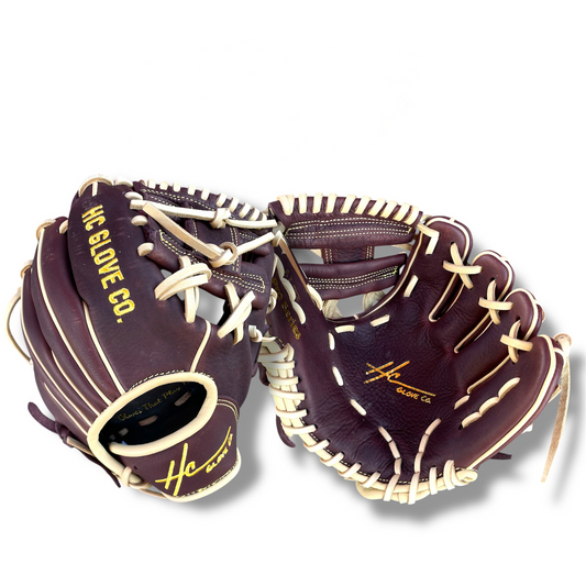 9.5 inch infield training glove premium steerhide hc glove co