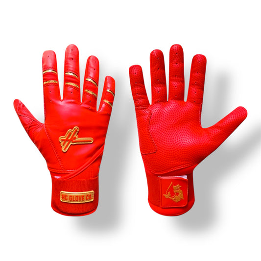 double strap batting gloves hc glove co long cuff grip support performance gloves