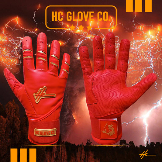 double strap batting gloves hc glove co long cuff grip support performance gloves