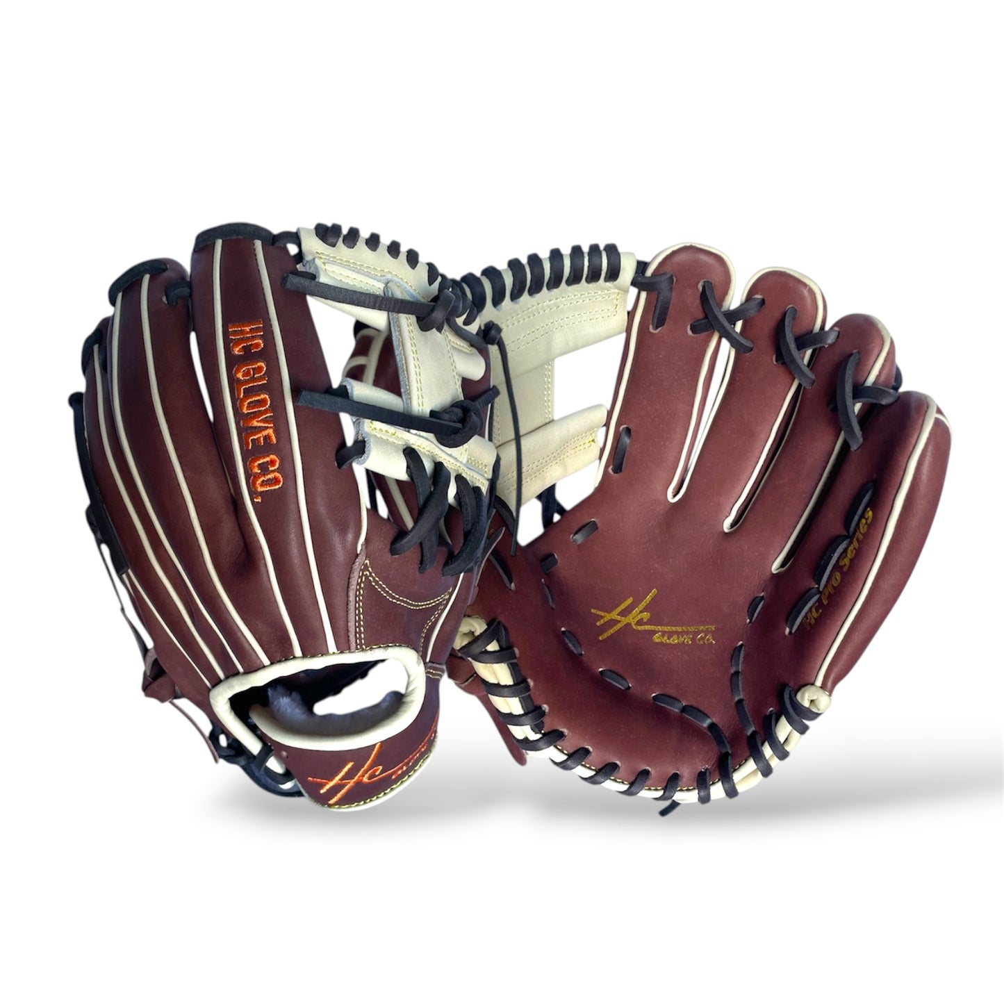 premium infield glove japanese kip leather hc glove co brown cream