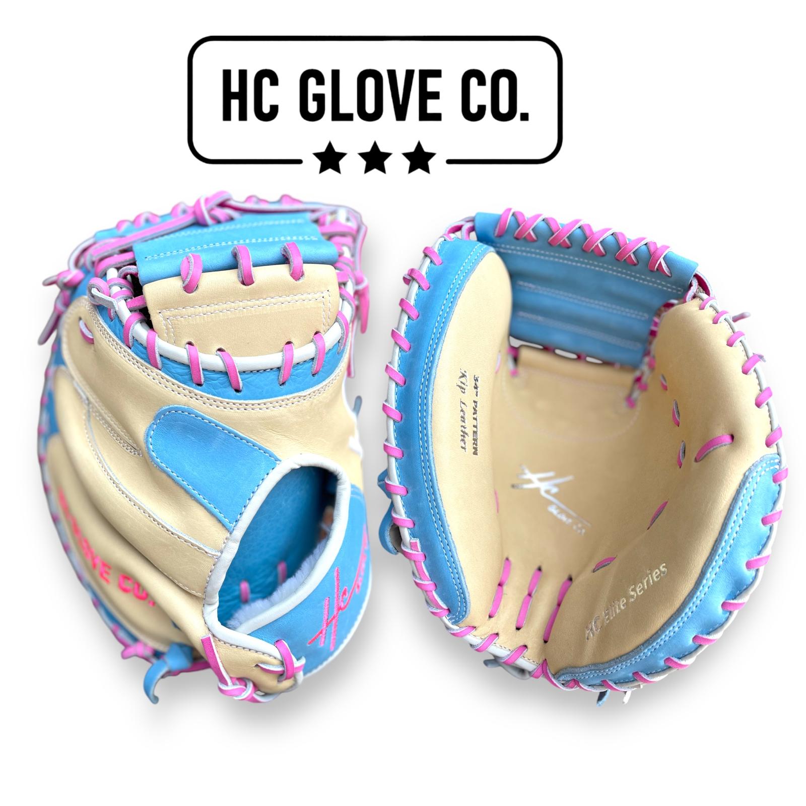 33 inch catcher mitt steerhide hc glove co pro series