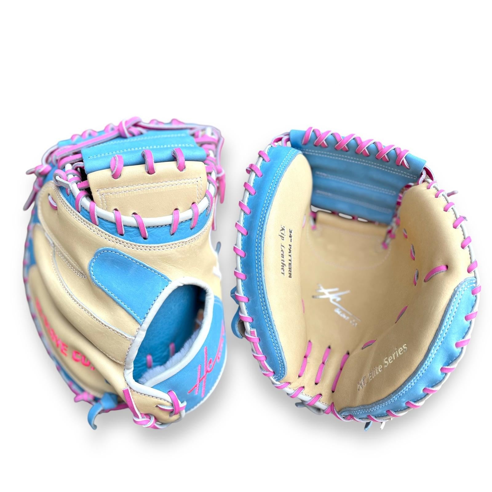 33 inch catcher mitt steerhide hc glove co pro series