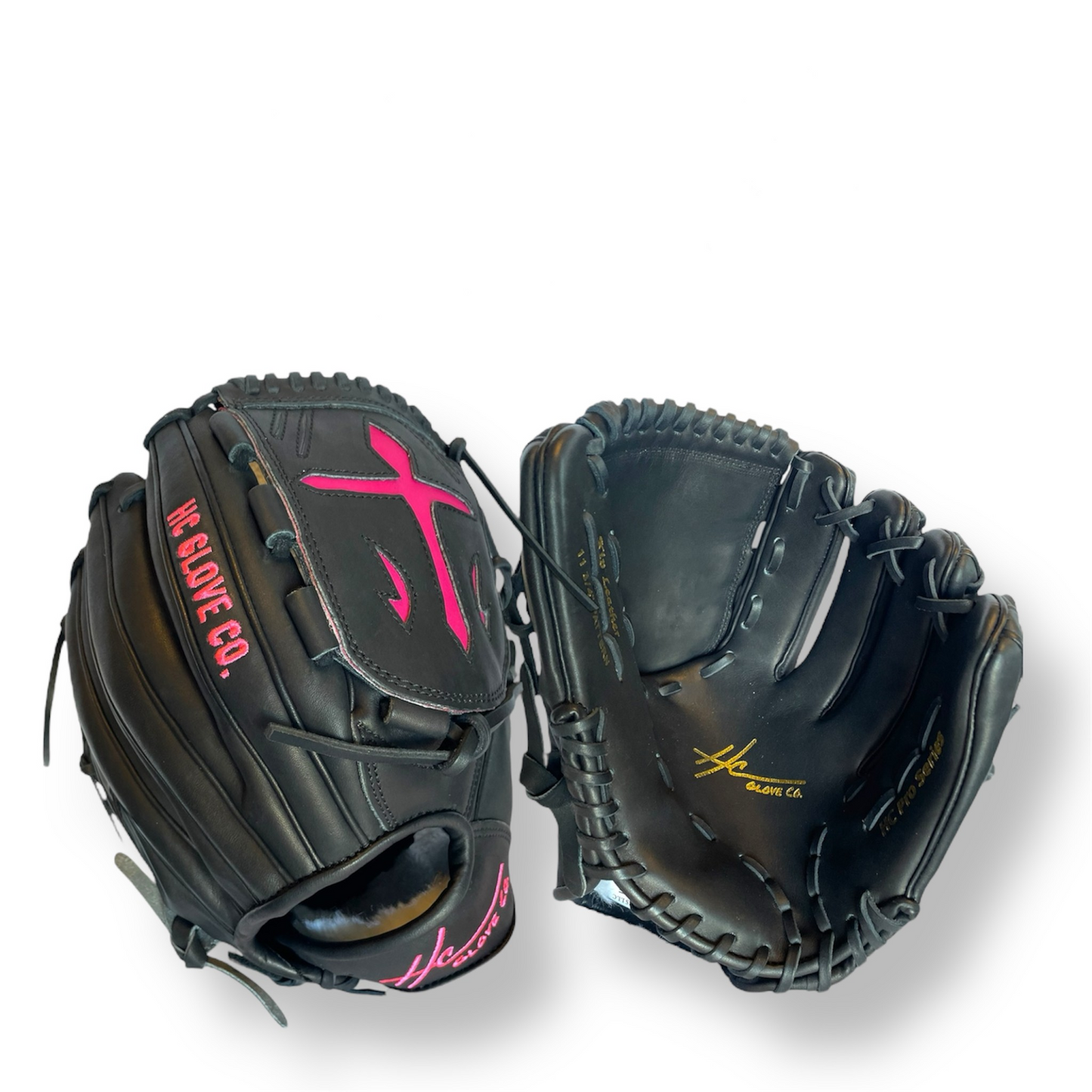 11.75 inch closed web baseball glove pitcher infield kip leather hc glove co