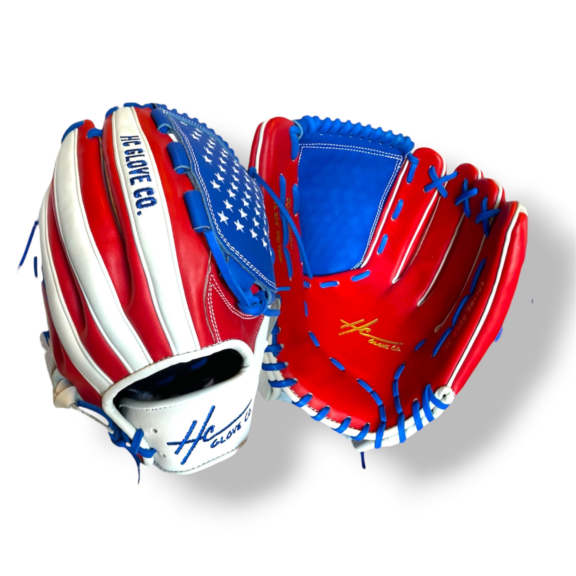 usa baseball glove closed web kip leather hc glove co